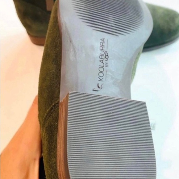 Koolaburra by UGG Lorelei Green Suede Ankle Boots Booties Womens 5 - Picture 5 of 7